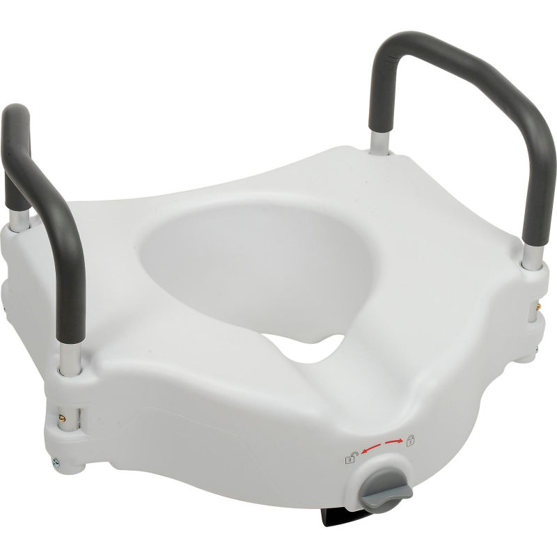 Raised Toilet Seat With Arms 5″