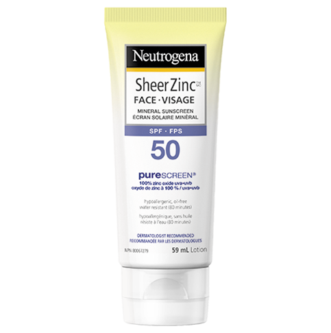 Neutrogena Sheer Zinc Sunscreen SPF 50 (59 ml)