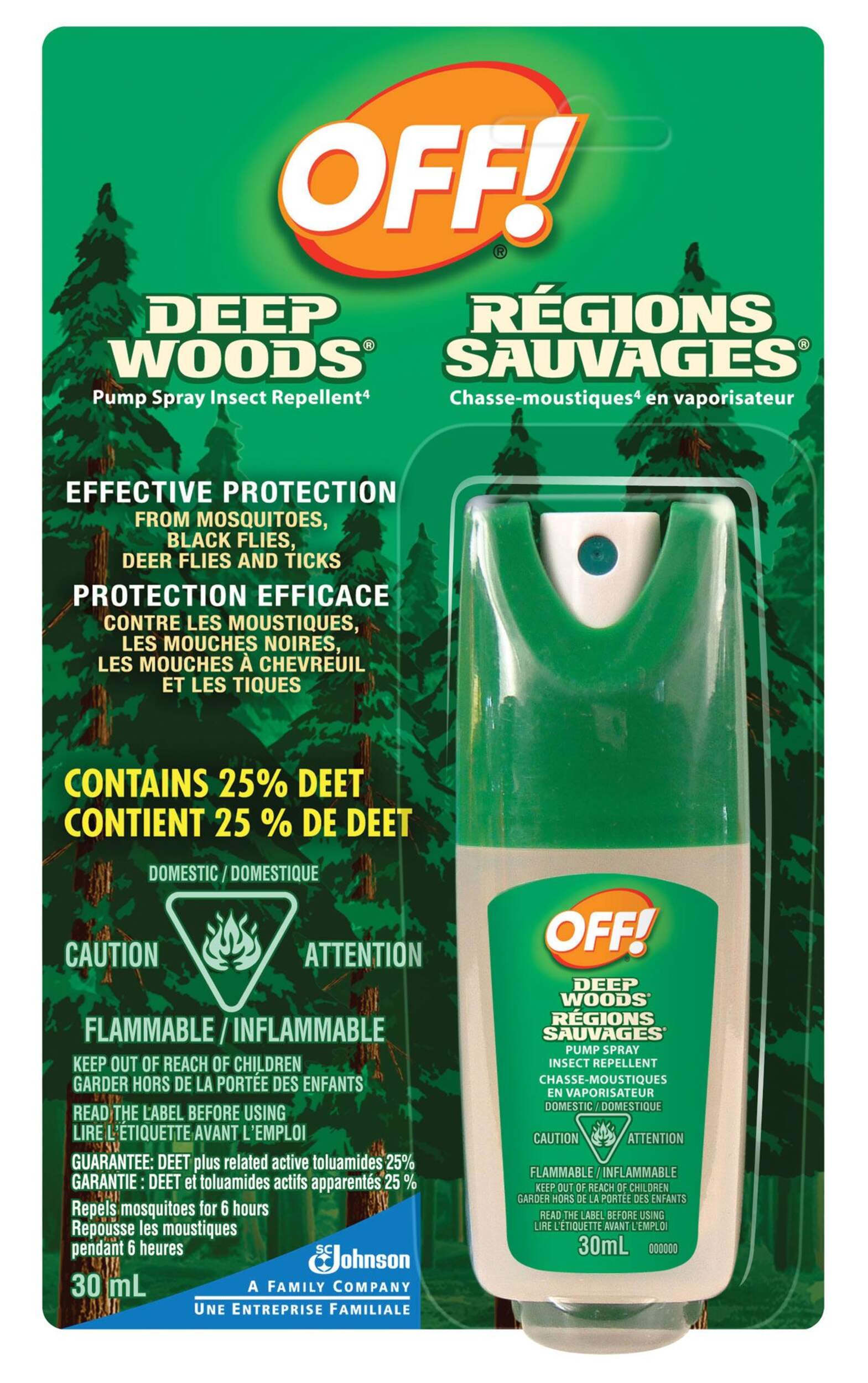 Off! Deep Woods Pump Spray Insect Repellent (30 ml)