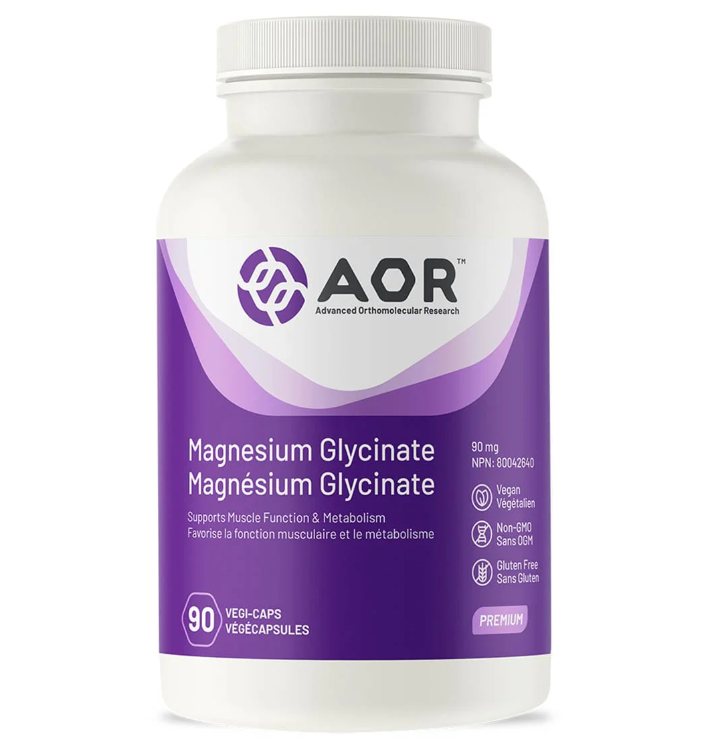 AOR Magnesium Glycinate 90mg (90 capsules)