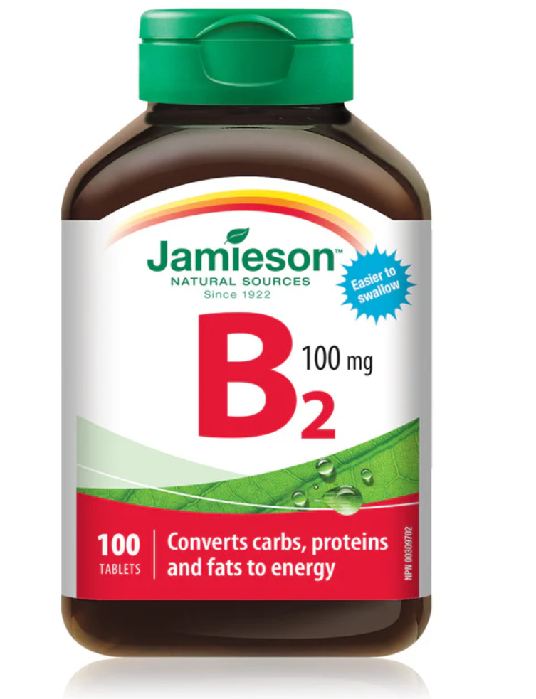 Jamieson Vitamin B2 100mg  (100 tablets)