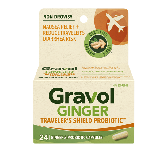 Gravol Ginger Traveler's Shield Probiotic (24 capsules)