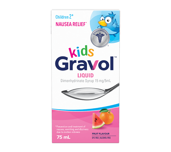 Gravol Kids Liquid Ages 2+ (75ml)