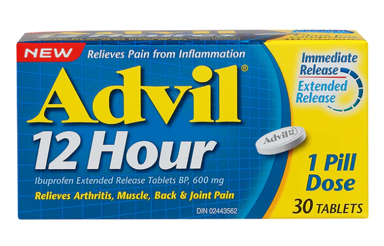 Advil 12-hour Extended Release 600mg (30 tablets)