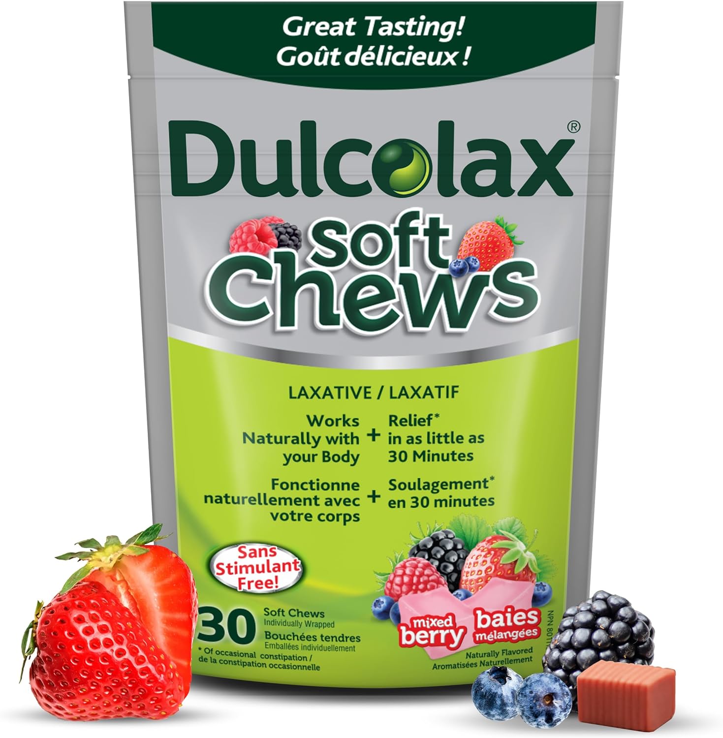 Dulcolax Soft Chews Mixed Berries 