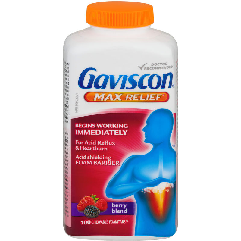 Gaviscon Max Relief Berry Blend (50 tablets)