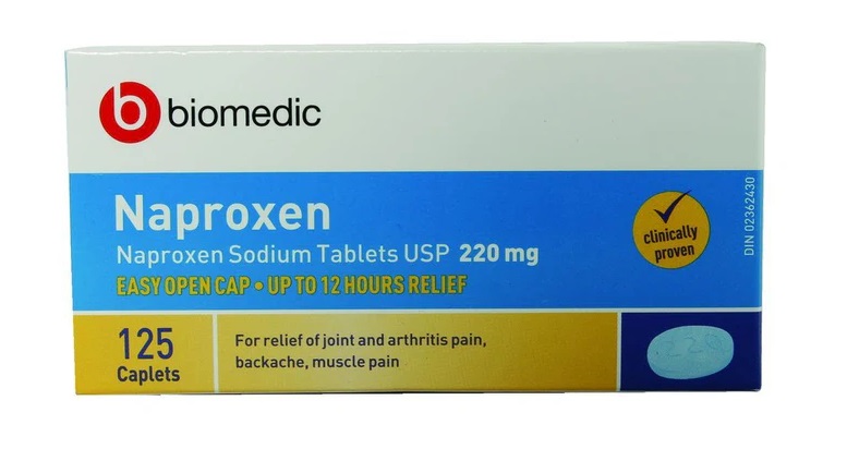 Biomedic Naproxen Sodium Tablets  (220mg/125 caplets)