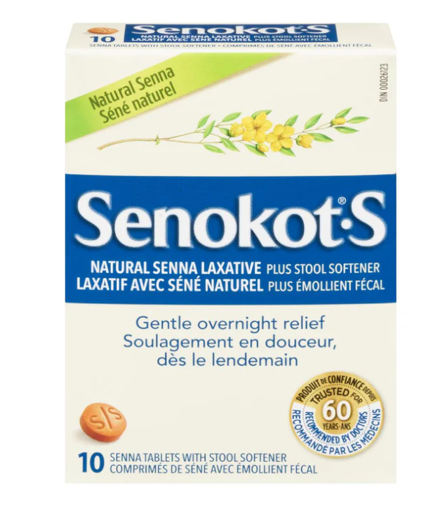 Senokot-S Natural Senna Laxative (10 tablets)