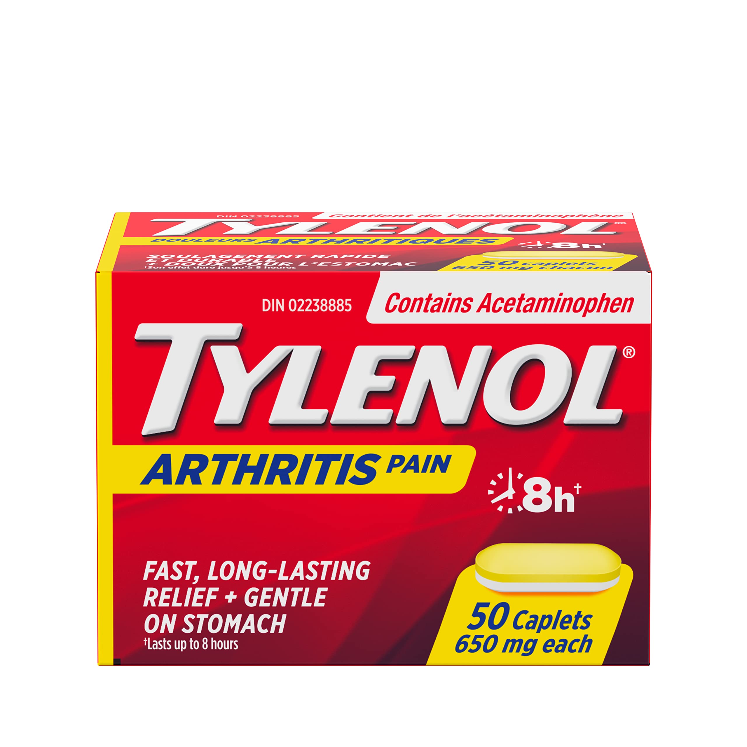 Tylenol Arthritis Pain 650mg (50 capsules)