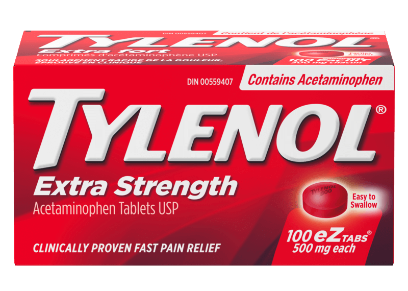 Tylenol Extra Strength 500mg (100 tablets)