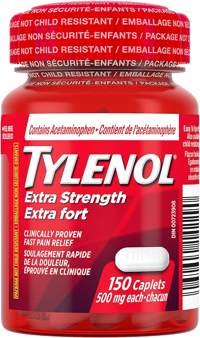 Tylenol Extra Strength 500mg (150 capsules)