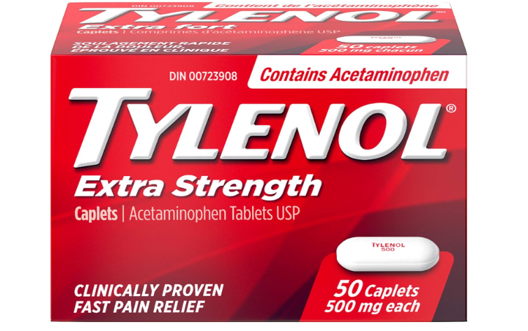 Tylenol Extra Strength 500mg (50 capsules)