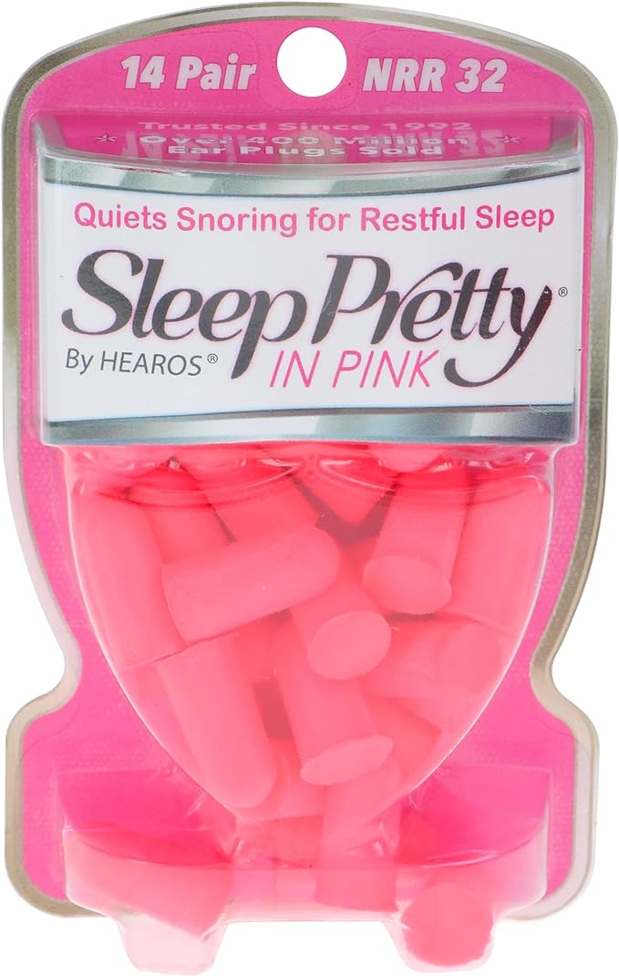 HEAROS Sleep Pretty in Pink Ear Plugs 