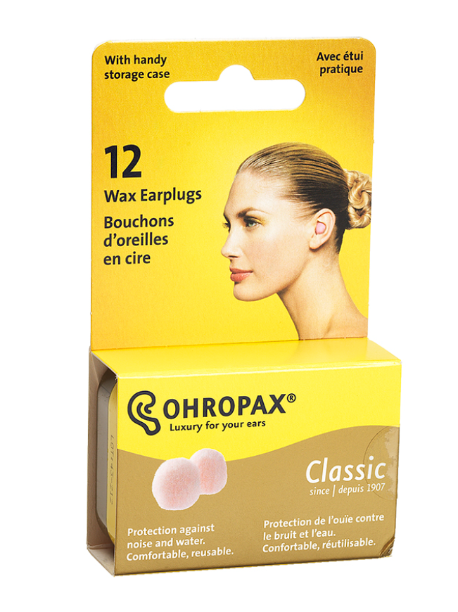 Ohropax Wax Ear Plugs (6 pairs)